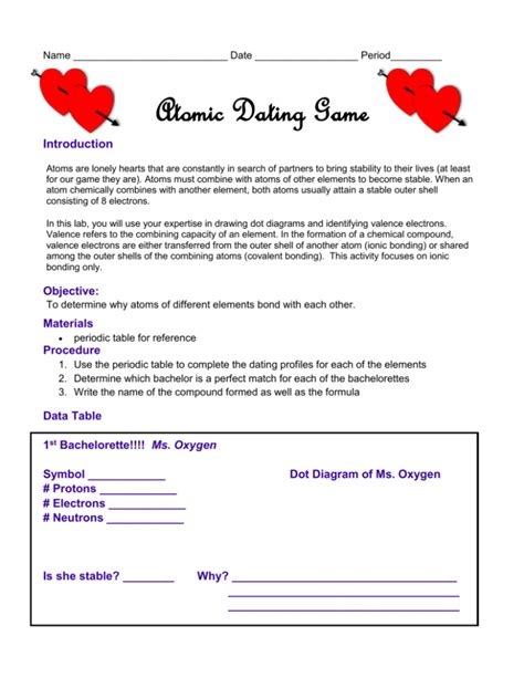 atomic dating game answer key Ebook Doc