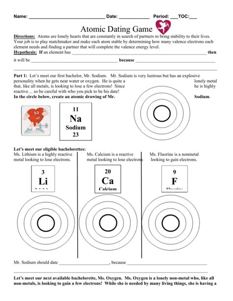 atomic dating game answer key Ebook Doc