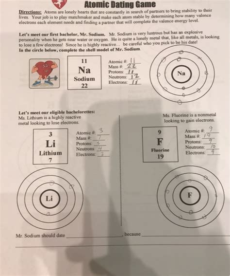 atomic dating game worksheet answers Reader