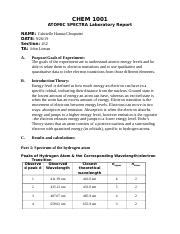 atomic spectra lab report answers Reader