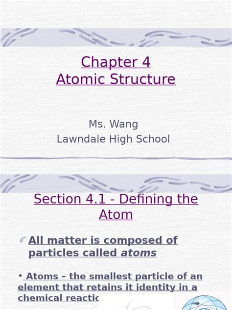 atomic structure chapter 4 Doc