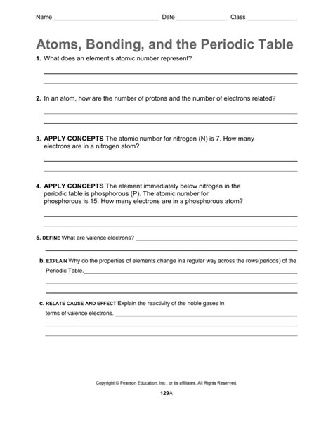 atoms and bonding review and reinforce answers Doc