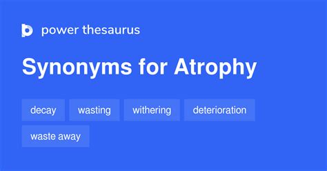 atrophic synonyms