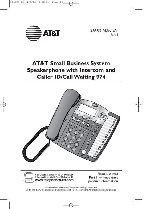 att 974 user manual Reader