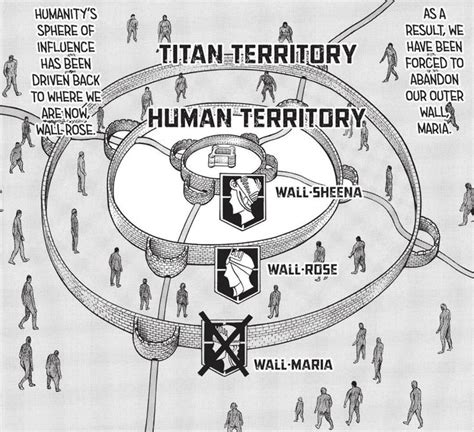 attack on titan map of walls