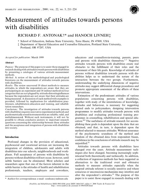 attitudes toward persons with disabilities PDF
