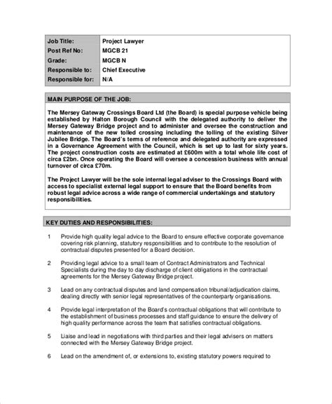 attorney job description sample PDF