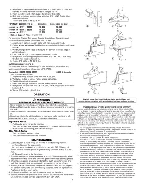 atwood power jack user guide Doc