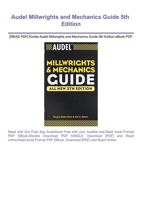 audel millwright and mechanics guide pdf Kindle Editon