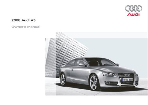 audi a5 2008 owners manual PDF