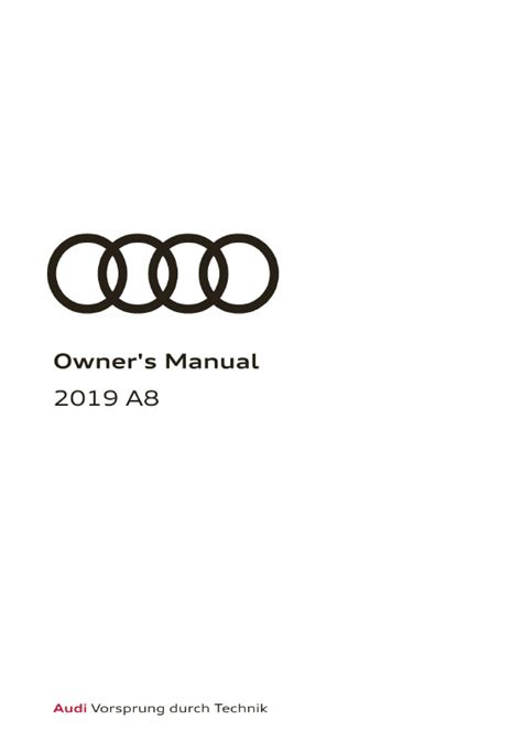 audi a8 owners manual Reader