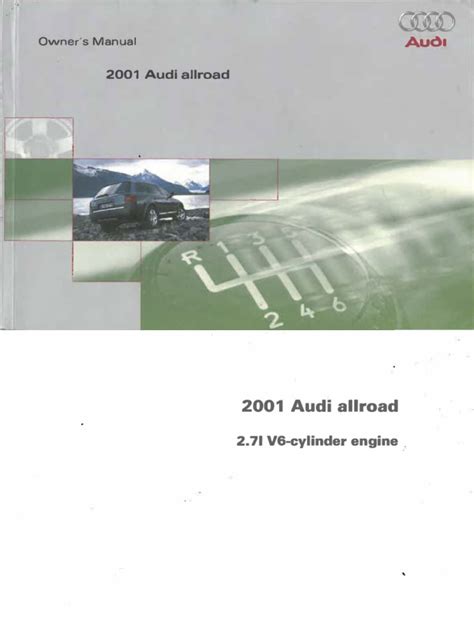 audi allroad owners manual 2001 Reader