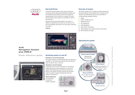 audi navigation manual rns PDF