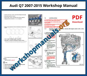 audi q7 engine guide pdf Kindle Editon