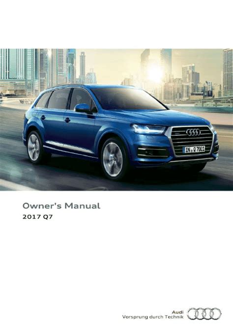 audi q7 owners manual pdf Reader