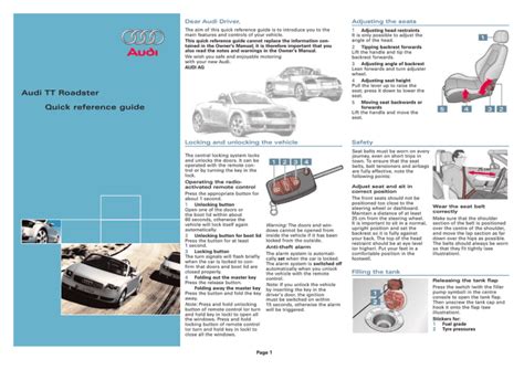 audi quick reference guide tt 2 Doc
