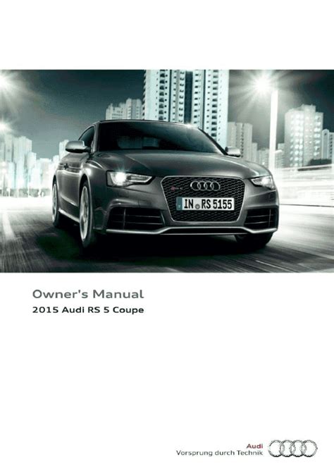 audi rs5 owners manual pdf Epub