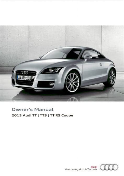 audi tt rs owners manual Reader