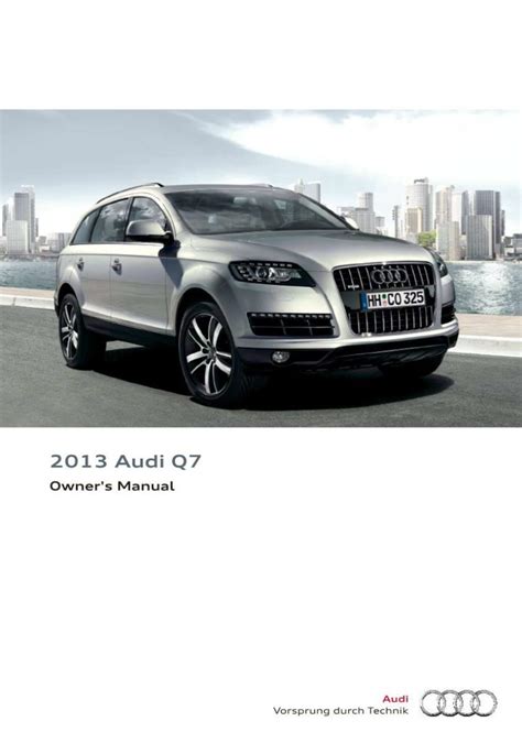 audi user manual q7 2013 PDF