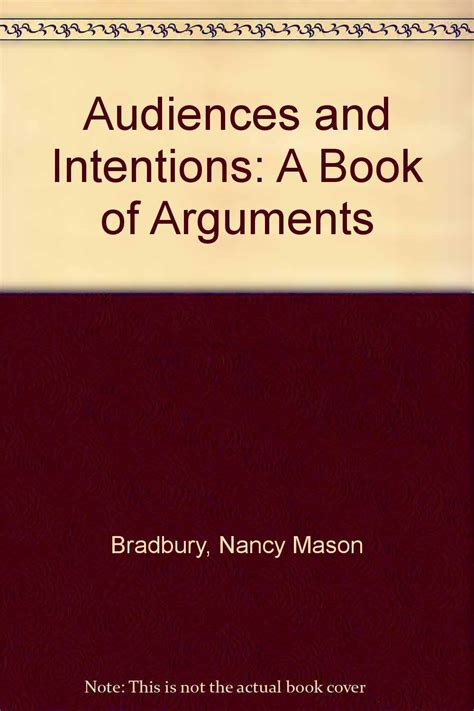 audiences and intentions a book of arguments Reader