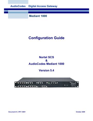 audiocodes mediant 1000 user guide pdf Doc