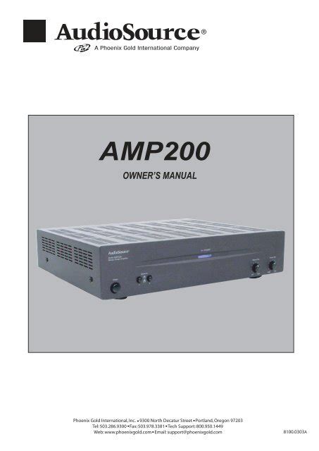 audiosource amp 200 manual Reader