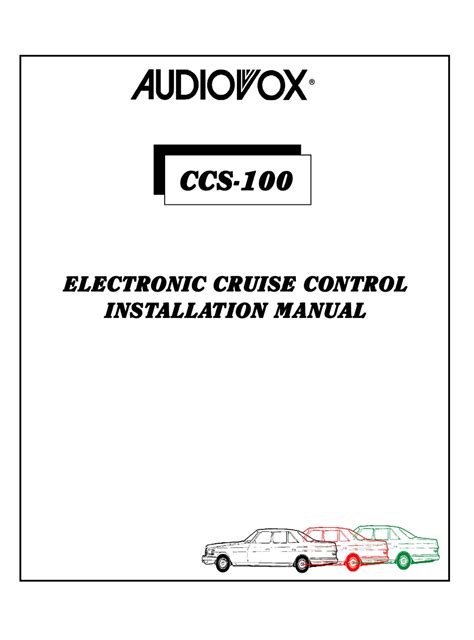 audiovox ccs 100 manual Epub