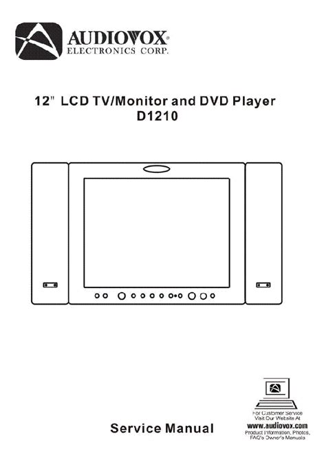 audiovox d1210 portable with screen manual Kindle Editon