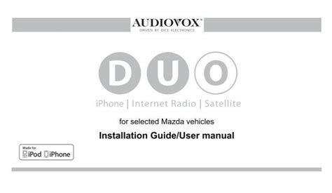 audiovox stereo user guide Kindle Editon