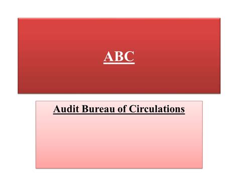 audit bureau of circulations