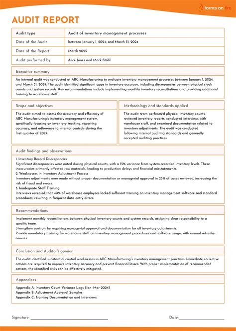 audit report example charity Kindle Editon