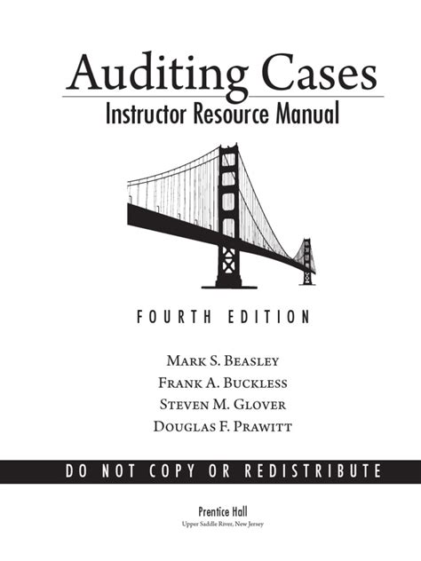 auditing cases 5th edition instructor resource manual Kindle Editon