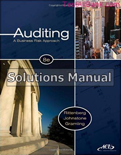 auditing rittenberg 8th edition solutions manual Epub