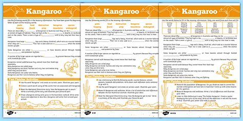 australian animals cloze activity Kindle Editon