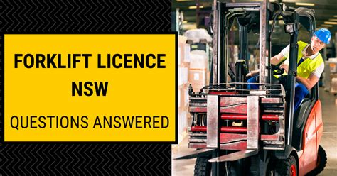 australian forklift licence test questions answers PDF