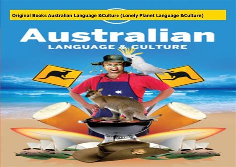 australian language and culture lonely planet language and culture PDF