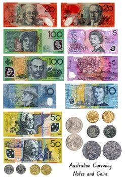 australian notes and coins printables Kindle Editon