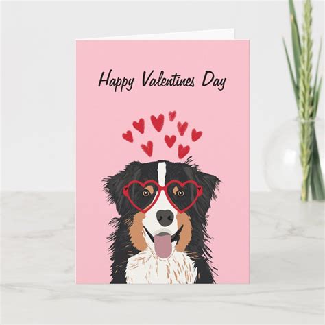australian shepherd valentines day cards PDF