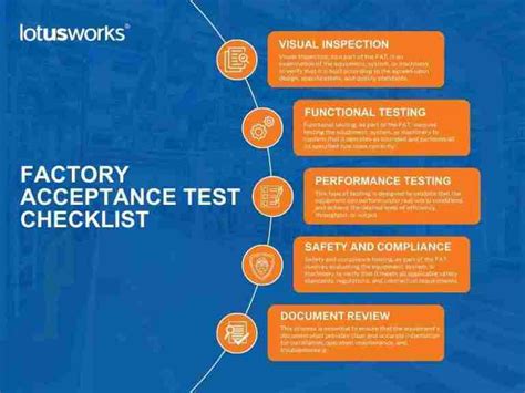 Factory acceptance test checklist for a auto case packer