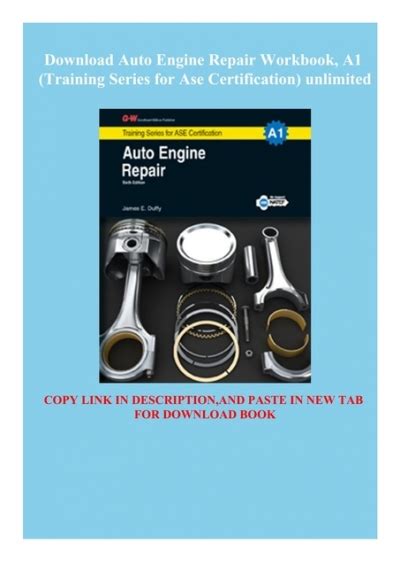 auto engine repair a1 g w training series Reader