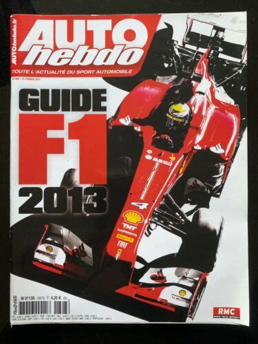 auto hebdo guide f1 2013 Epub