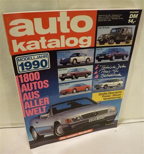 auto katalog modelljahr 1990 1800 autos aus aller welt Doc