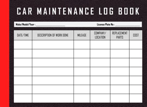 auto maintenance log book Reader
