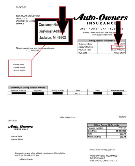 auto owners billing phone number PDF