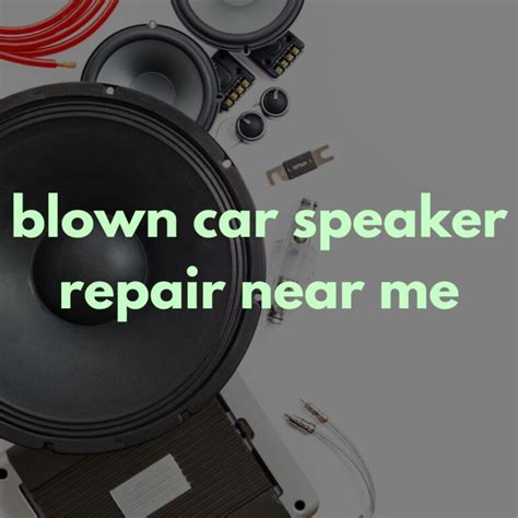 auto speaker repair service Reader