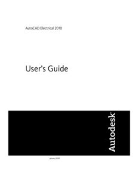 autocad electrical 2010 user guide autodesk PDF