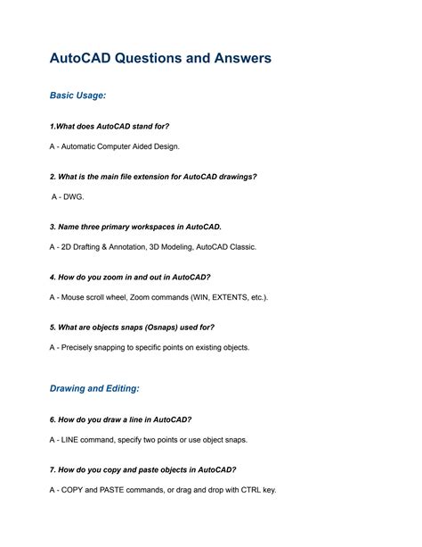 autocad questions and help Reader