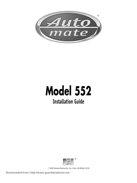 automate 552 installation manual Kindle Editon