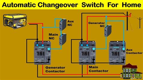 automatic changeover switch using contactors circuit diagram Epub