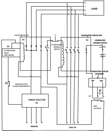 automatic phase selector circuit diagram PDF